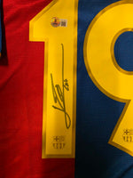 Load image into Gallery viewer, Lionel Messi - FC Barcelona Number 19 Autographed Framed Jersey