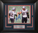 Load image into Gallery viewer, Tom Brady Mystery Box featuring an autographed Rob Gronkowski framed Photo