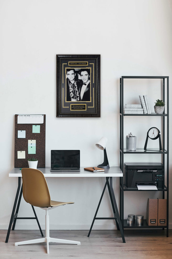 Johnny Cash and Elvis Presley