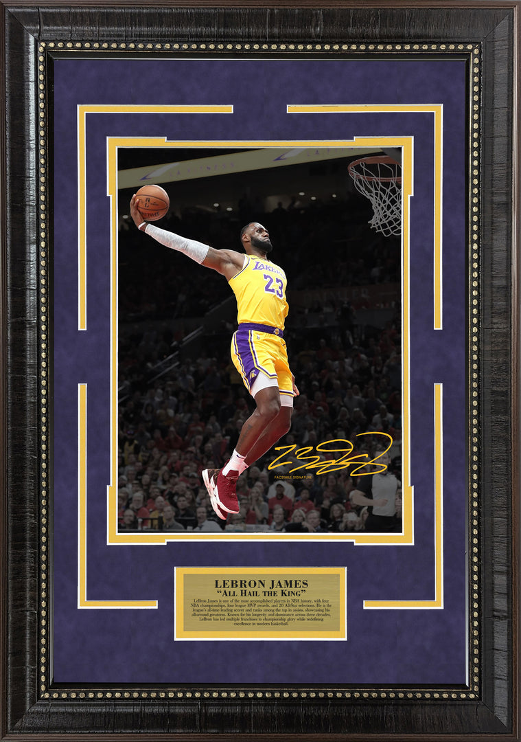 LeBron James - All Hail the King - Spotlight with Facsimile Signature