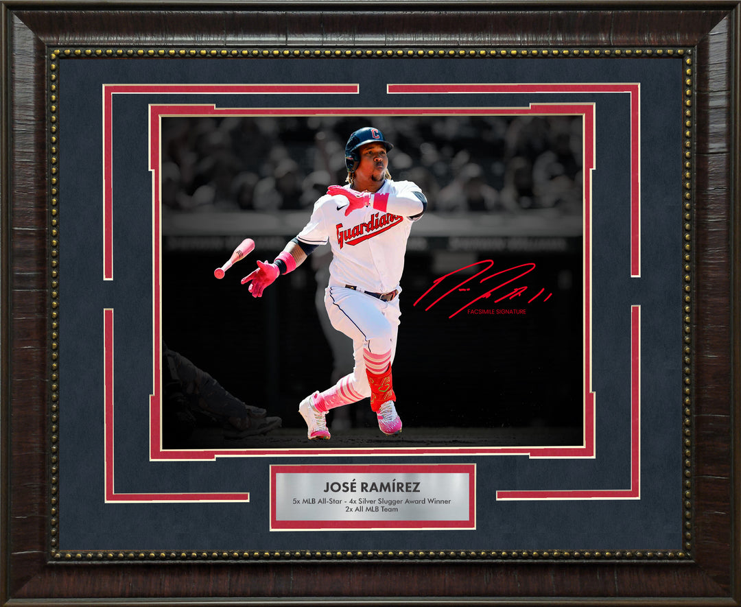 Jose Ramirez - Cleveland Guardians Spotlight with Facsimile Signature