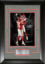 Load image into Gallery viewer, Patrick Mahomes and Mecole Hardman Jr - Super Bowl LVIII with Facsimile Signatures