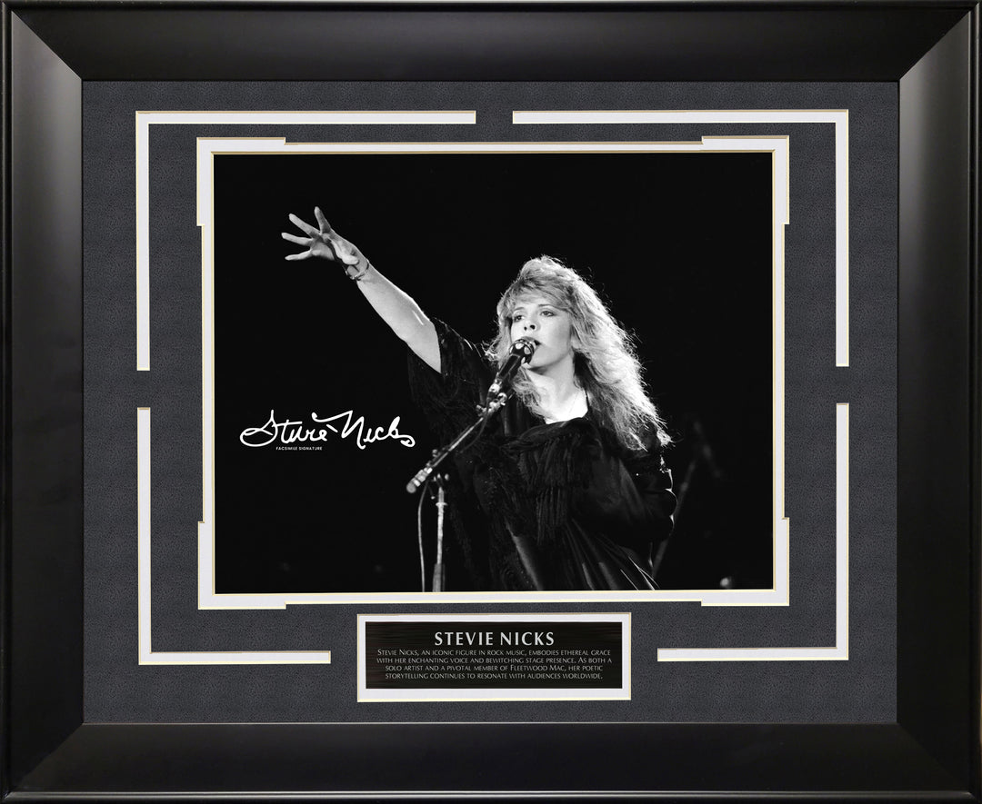 Stevie Nicks with a Facsimile Signature