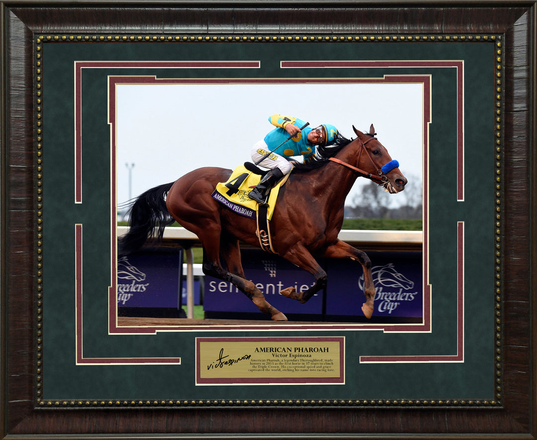 American Pharoah with Facsimile Signature Plate