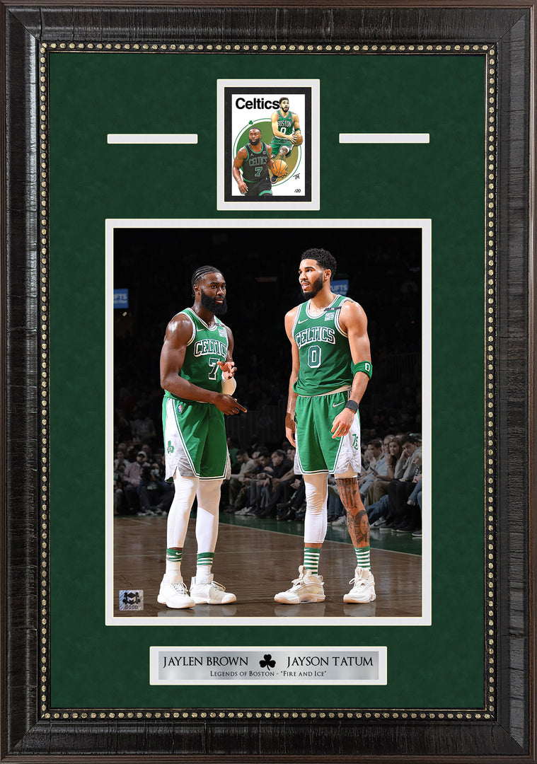 Jaylen Brown and Jayson Tatum - Boston Celtics - With LTD Collectible Card