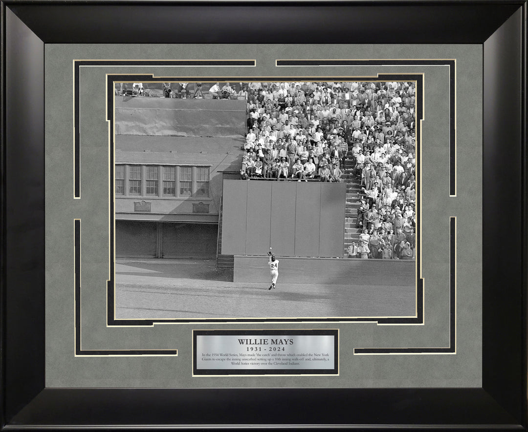 Willie Mays - New York Giants - 1954 World Series Framed Memorabilia