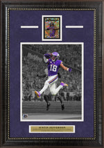 Load image into Gallery viewer, Justin Jefferson - Minnesota Vikings - with a Limited Gold Refractor Card
