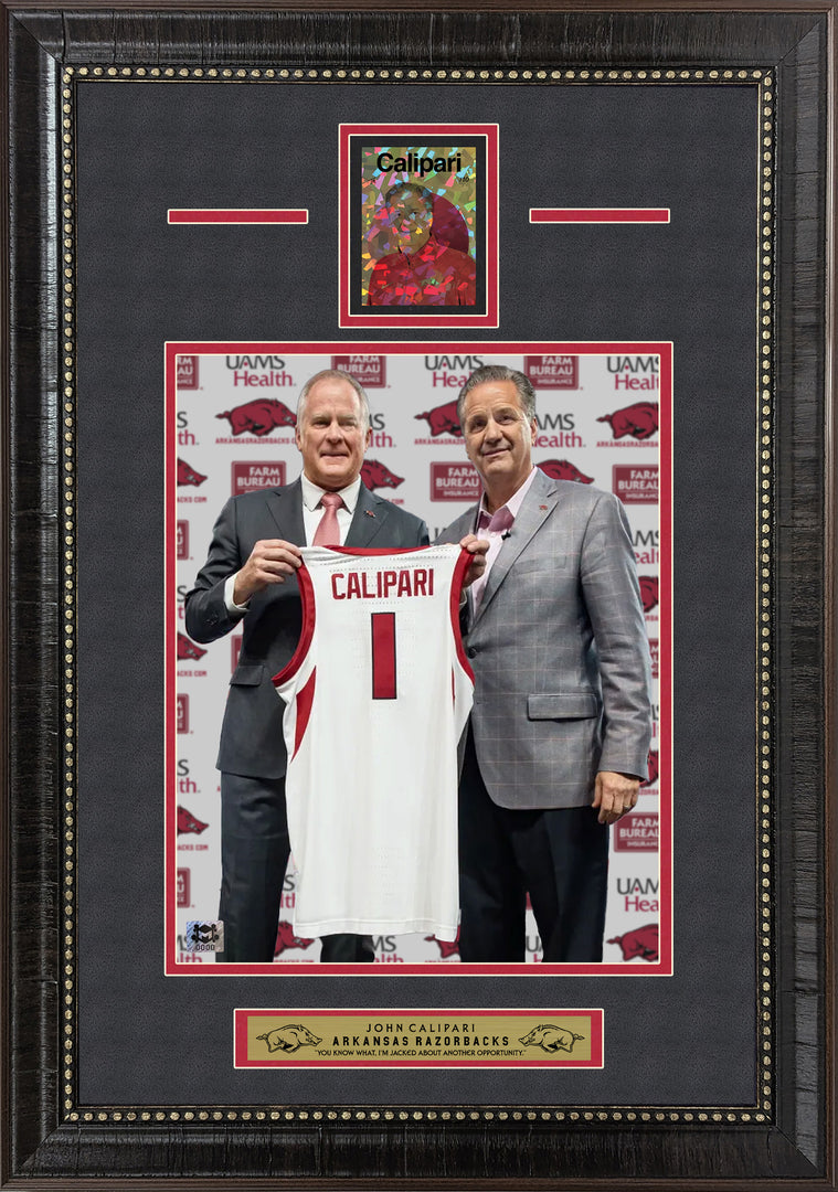 John Calipari - Arkansas Razorbacks - With LTD Gold Refractor