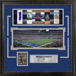Load image into Gallery viewer, Dallas Cowboys with Replica Super Bowl Tickets and Gold Refractor Card