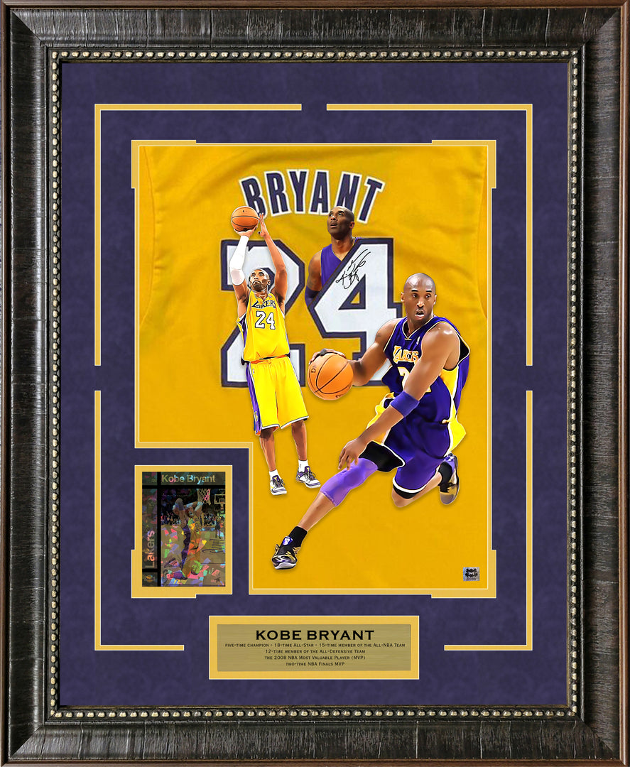 Kobe Bryant - LA Lakers - Jersey Art with LTD GRF Card