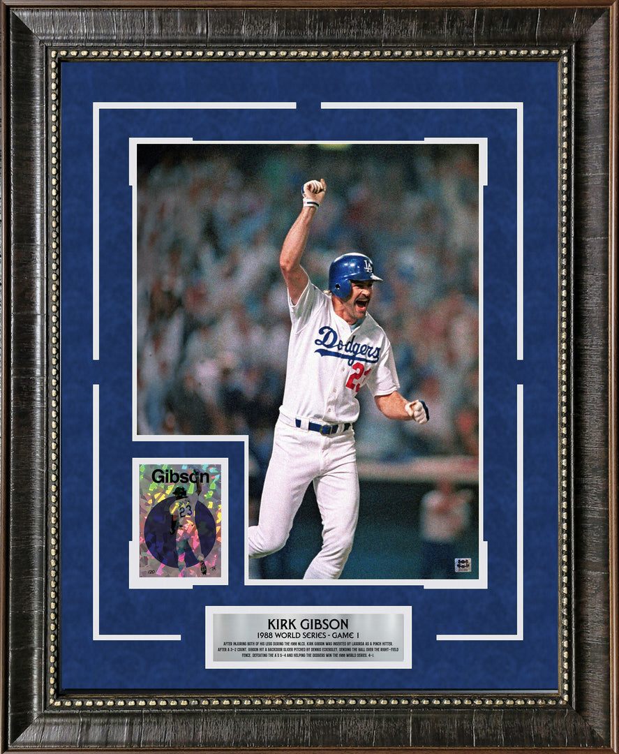 Kirk Gibson - Los Angeles Dodgers with Limited Silver Refractor Card