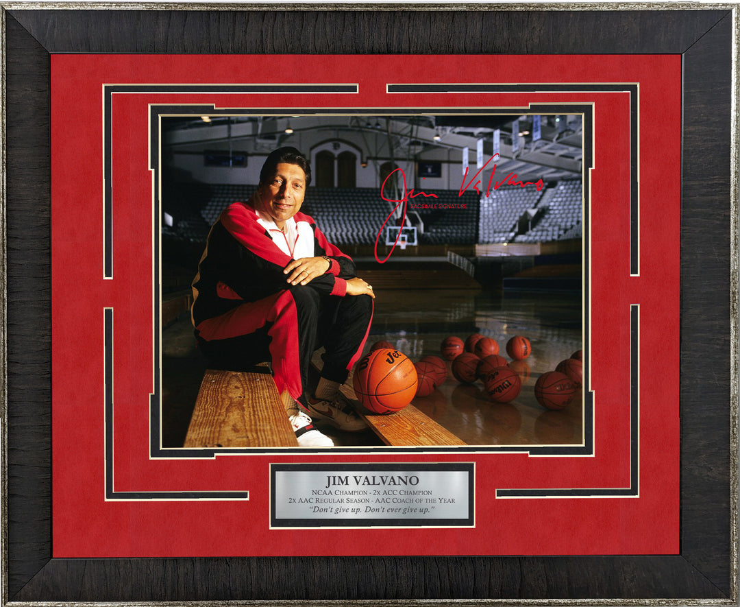 Jim Valvano with Facsimile Signature