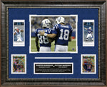 Load image into Gallery viewer, Peyton Manning and Marvin Harrison with Replica Tickets and LTD GRF Cards