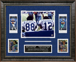Load image into Gallery viewer, Roger Staubach and Drew Pearson - Dallas Cowboys with Replica Tickets and LTD GRF Cards