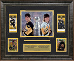 Load image into Gallery viewer, Mario Lemieux and Jaromír Jágr - Pittsburgh Penguins - Replica Tickets and LTD GRF Cards
