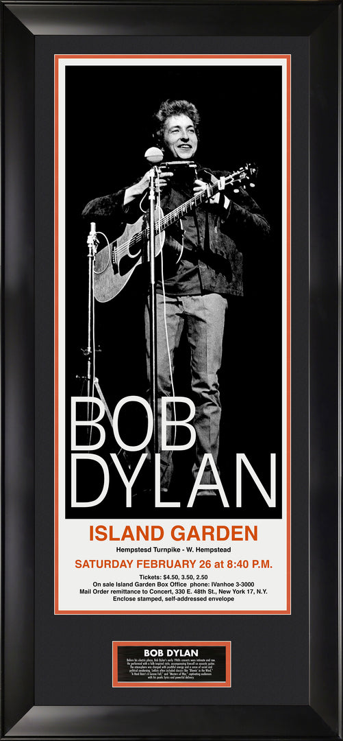 Bob Dylan Replica Concert Poster - Large Wall Decor