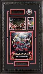 Load image into Gallery viewer, Oho State Buckeyes - 2025 National Champions with Replica Ticket and Commerative Ohio State Coin