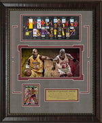Load image into Gallery viewer, Kobe Bryant and Michael Jordan - with Limited Gold Refractor Card