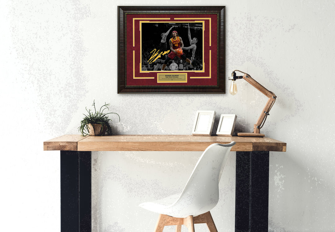 Keshon Gilbert - Iowa State Cyclones - Spotlight with Facsimile Signature