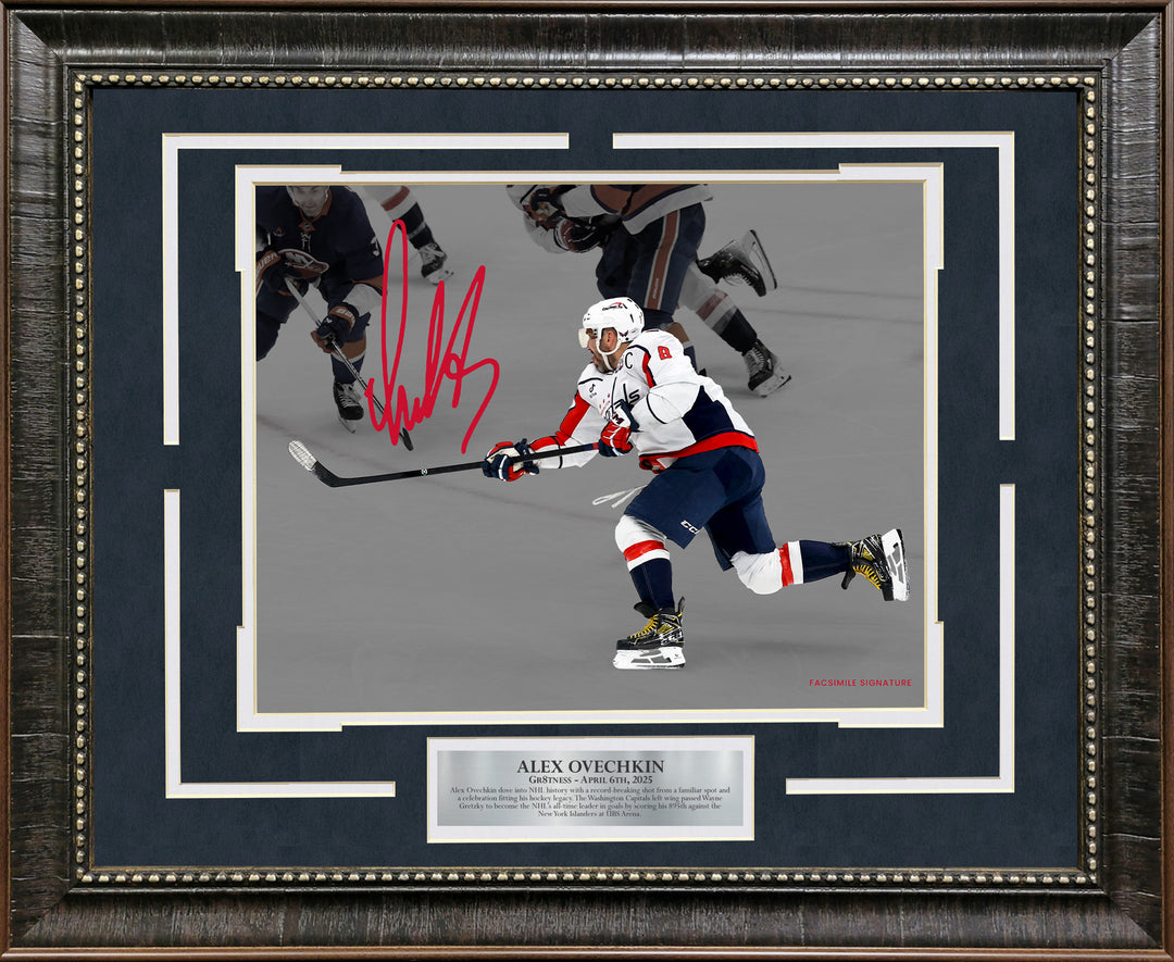Alexander Ovechkin - Washington Capitals - 895 Goal Spotlight with Facsimile Signature