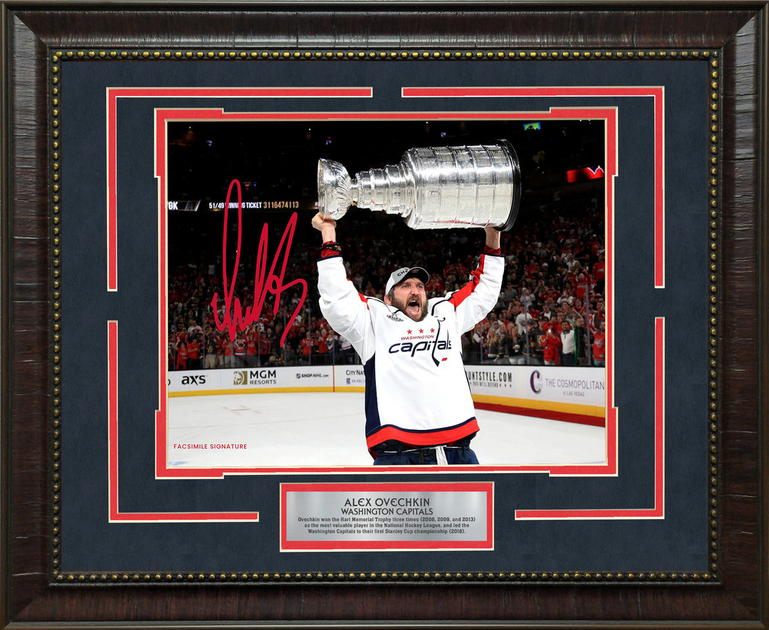 Alexander Ovechkin - Washington Capitals - Stanley Cup with Facsimile Signature