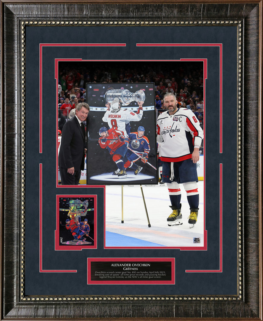 Alex Ovechkin - 859 Career Goals with LTD Silver Refractor Card