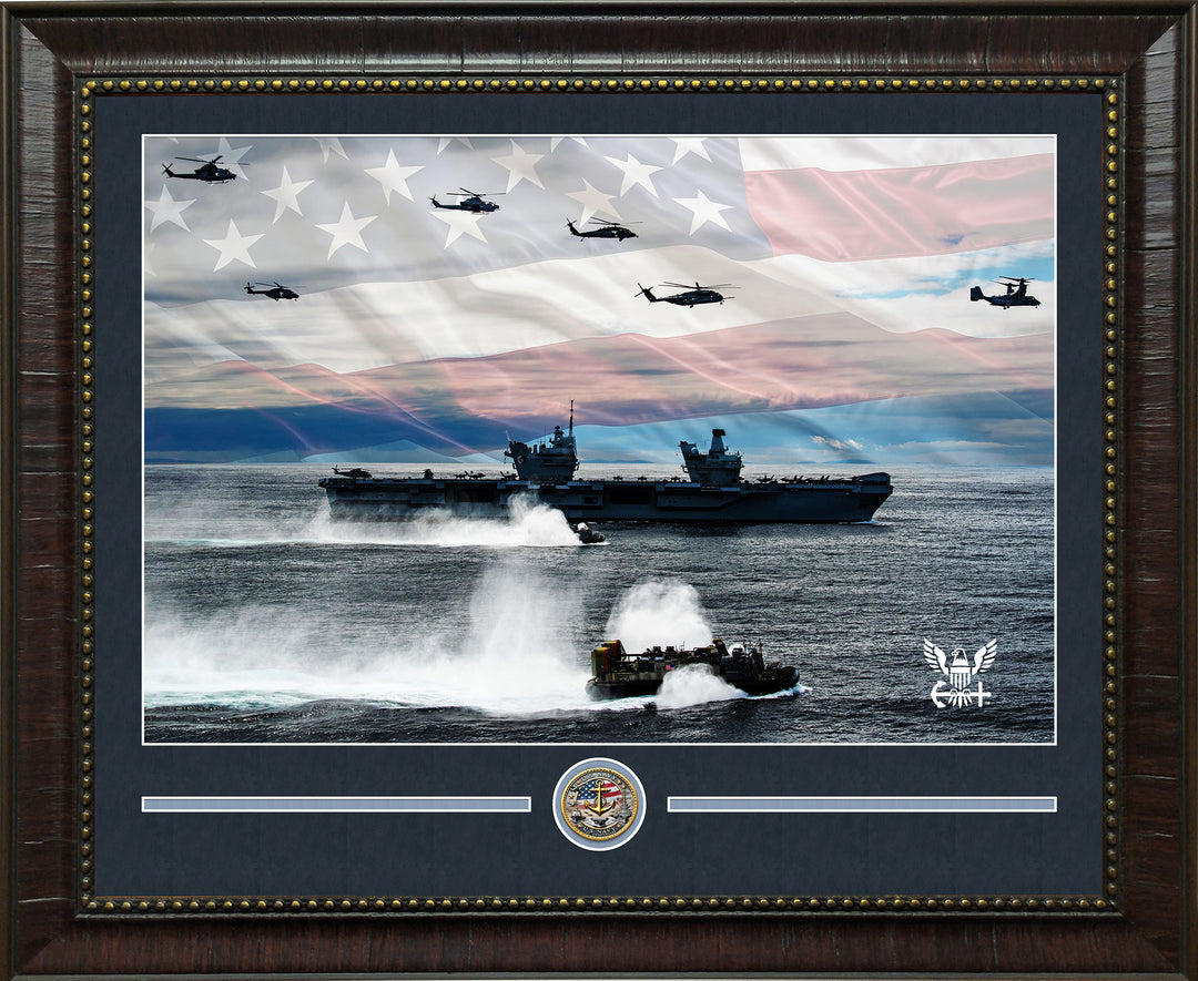 U.S. Navy 250th Anniversary with Commemorative Coin