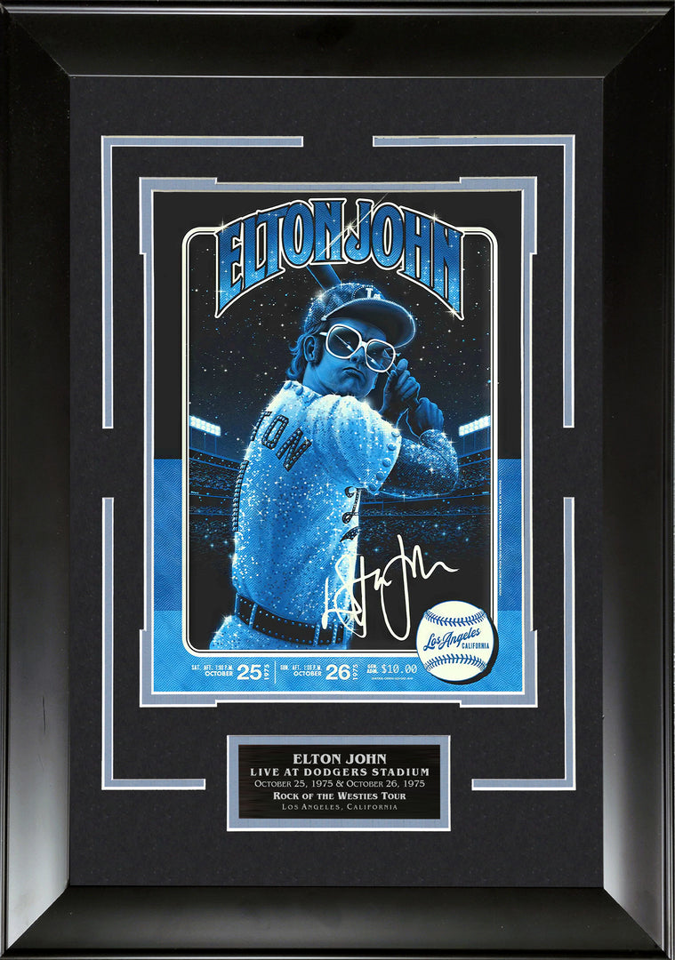Elton John Replica Concert Poster with Facsimile Signature