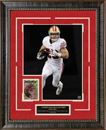 Load image into Gallery viewer, Christian McCaffrey - San Francisco 49ers - Spotlight with LTD Gold Refractor Card