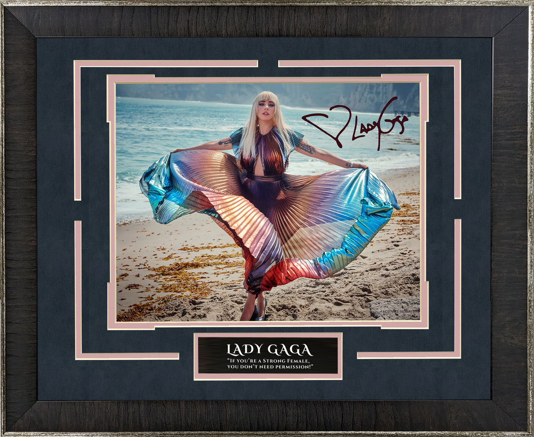 Lady Gaga with Facsimile Signature