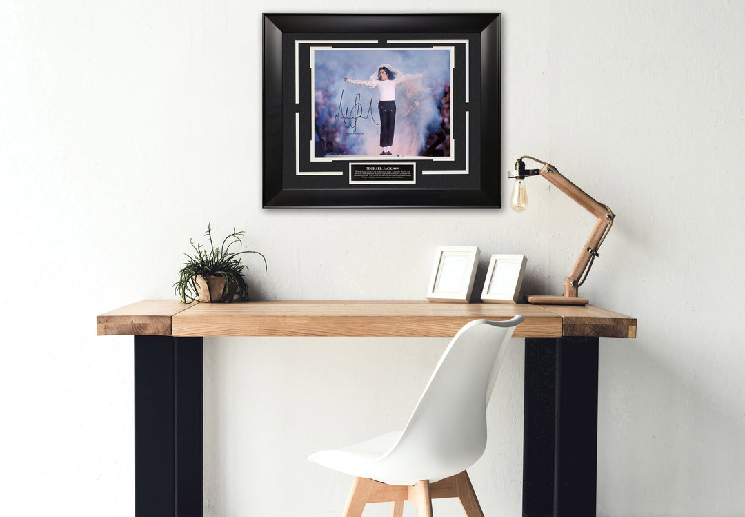 MIchael Jackson with Facsimile Signature