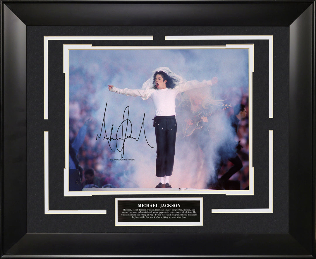 MIchael Jackson with Facsimile Signature