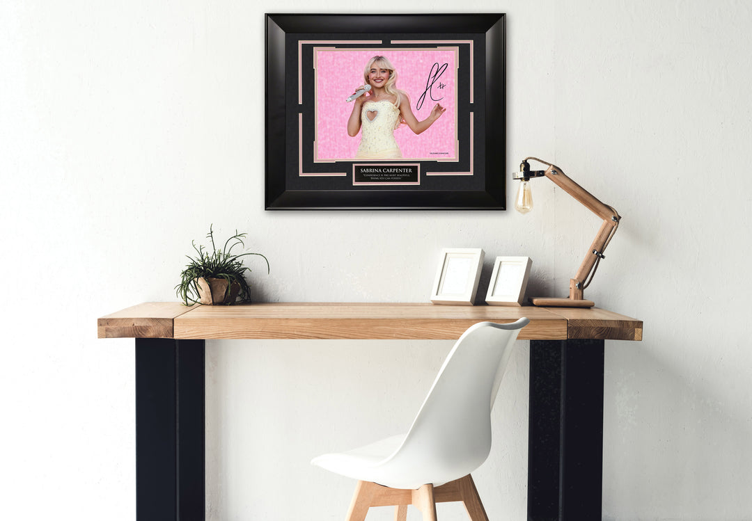 Sabrina Carpenter with Facsimile Signature