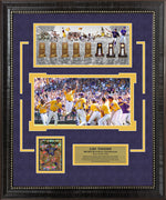 Load image into Gallery viewer, LSU Tigers Timeline with a Limited Gold Refractor Card
