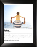 Load image into Gallery viewer, Custom Father's Day Definition Frame – Personalized Photo Gift