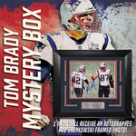 Load image into Gallery viewer, Tom Brady Mystery Box featuring an autographed Rob Gronkowski framed Photo