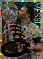 Load image into Gallery viewer, Lionel Messi Autographed Framed Jersey with Collectible GRF Cards