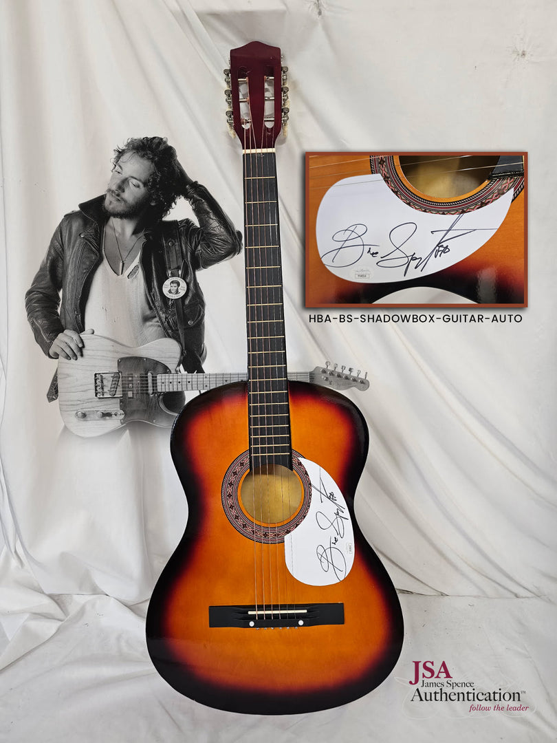 Bruce Springsteen - Autographed Guitar in Shadowbox