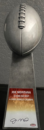 Load image into Gallery viewer, Joe Montana - San Francisco 49ers - Autographed Replica NFL Lombardi Trophy SOLD!