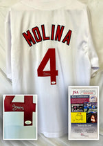 Load image into Gallery viewer, Yadier Molina - St. Louis Cardinals - Autographed Jersey