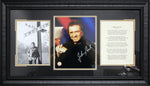 Load image into Gallery viewer, Johnny Cash – Autographed Framed Photo with "I Walk the Line" Lyrics - SOLD!