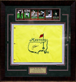 Load image into Gallery viewer, Jack Nicklaus - Autographed Masters Pin Flag - Framed