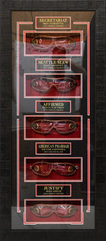 Load image into Gallery viewer, Five Triple Crown Winners Autographed Framed Shadowbox