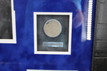 Load image into Gallery viewer, Ron Turcotte – Autographed Silk Jockey Jersey – Hinged Shadowbox Display with Race Dirt & Video Screen