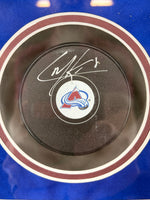 Load image into Gallery viewer, Cale Makar – Autographed Hockey Puck Framed Shadowbox