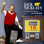 Load image into Gallery viewer, Jack Nicklaus – Autographed 2005 British Open Pin Flag - SOLD!