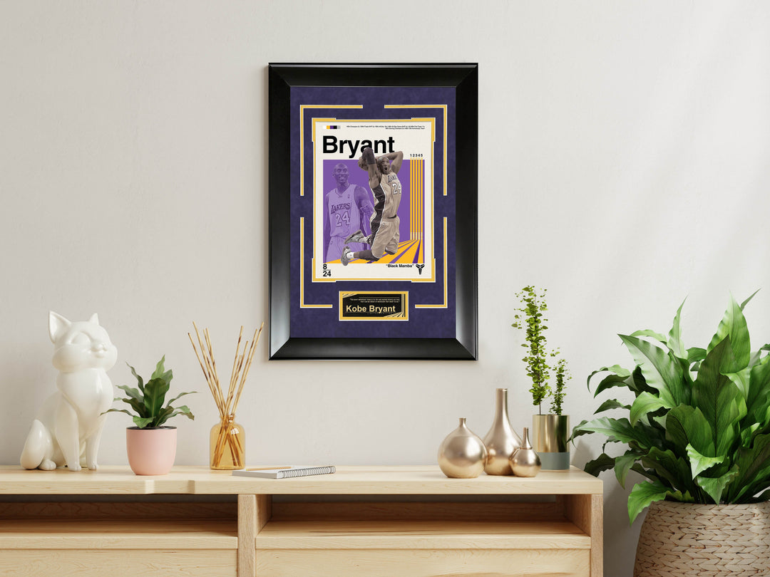 Kobe Bryant- Black Mamba Logo - Mid-Century Art