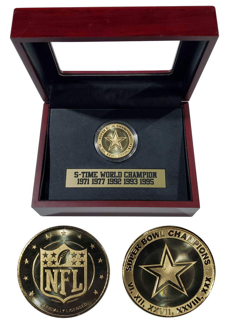 Dallas Cowboys | Coin Display | Coin, Plate, Box & Matting