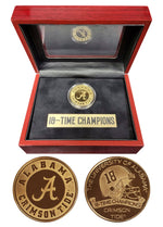 Load image into Gallery viewer, Alabama Crimson Tide | Coin Display | Coin, Plate, Box & Matting
