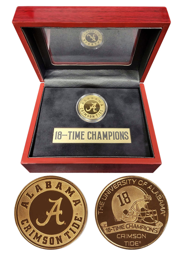 Alabama Crimson Tide | Coin Display | Coin, Plate, Box & Matting